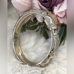 Embellish Enamel Hinged Bracelet